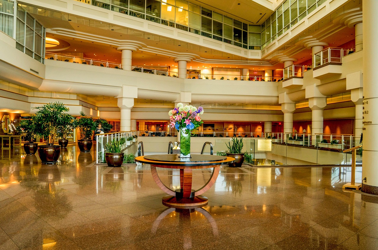 luxury service handshake hotel lobby